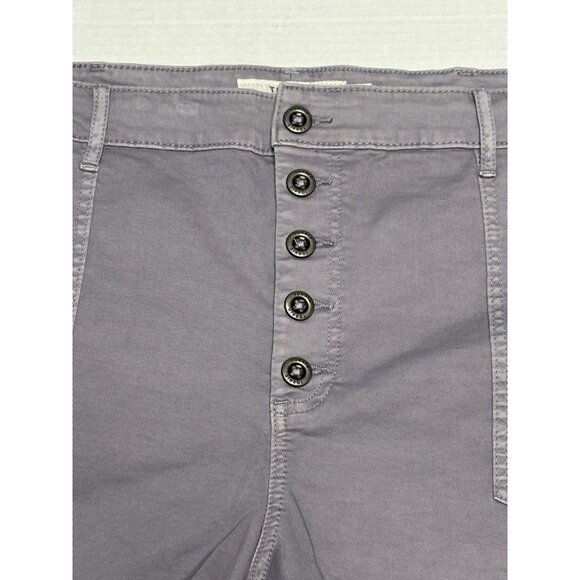 Torrid Womens Size 26 Gray Button Fly Shorts Pockets High Rise Stretch New - Picture 3 of 7